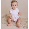 Bow Smocked Bubble Romper, Pink - Rompers - 2