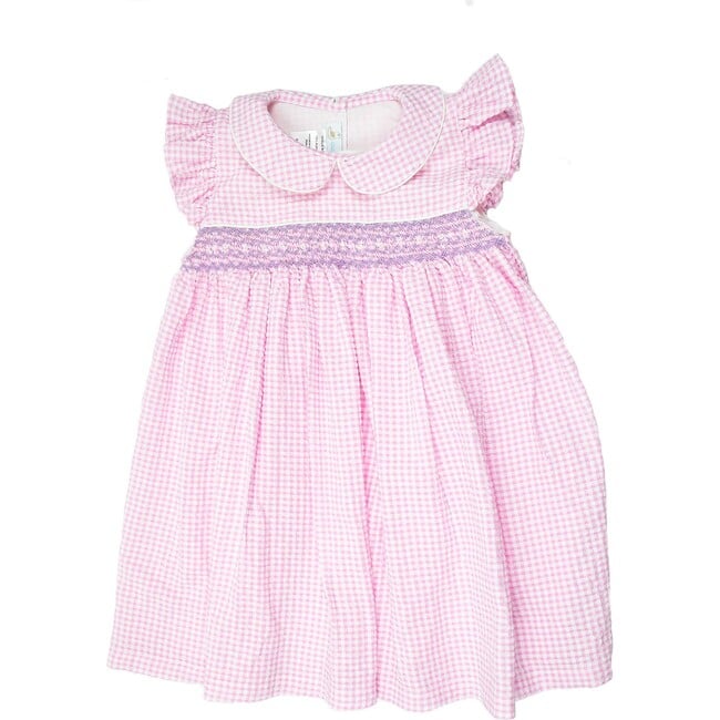 Anna Smocked Dress, Toddler Girls, Pink