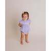 Anna Smocked Bubble Romper, Lilac - Rompers - 3