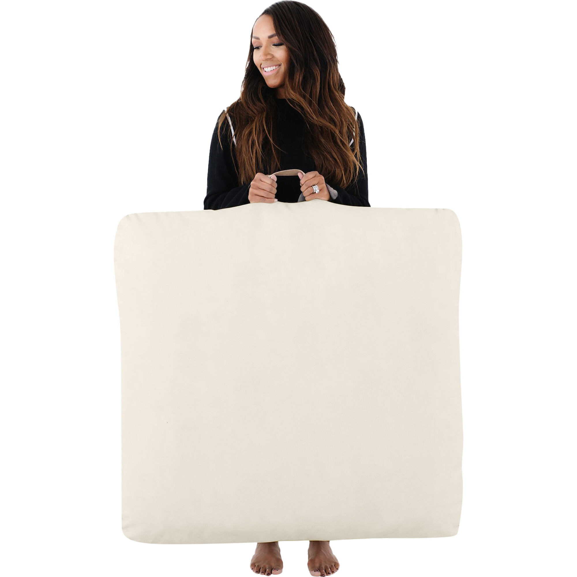 Floor Square Cushion, Ivory - Accent Seating - 1