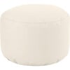 Circle Pouf, Ivory - Ottomans - 1 - thumbnail