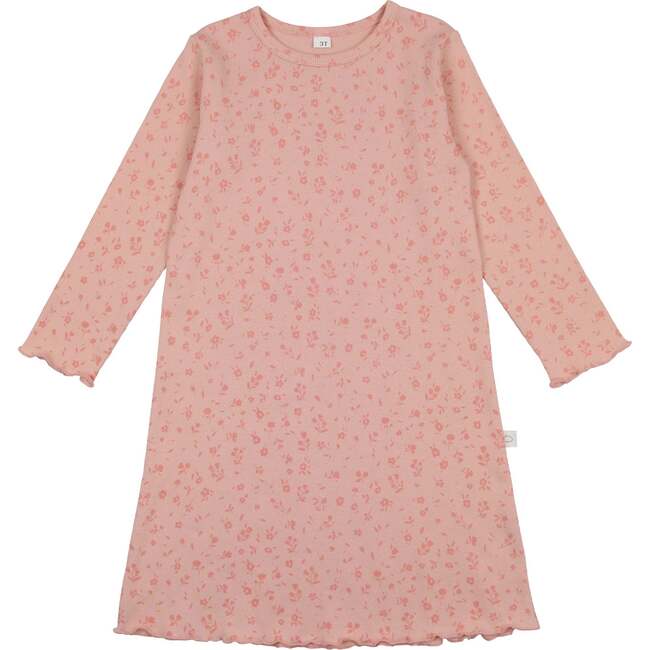 Floral Nightgown, Pink - Nightgowns - 1