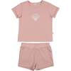 Nautical Graphic Shorts Set, Pink - Mixed Apparel Set - 1 - thumbnail
