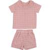 Gingham Set, Pink - Mixed Apparel Set - 1 - thumbnail