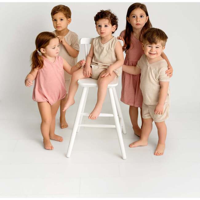 Terry Dress, Pink - Dresses - 2