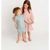 Gingham Long Sleeve Dress, Pink - Dresses - 2