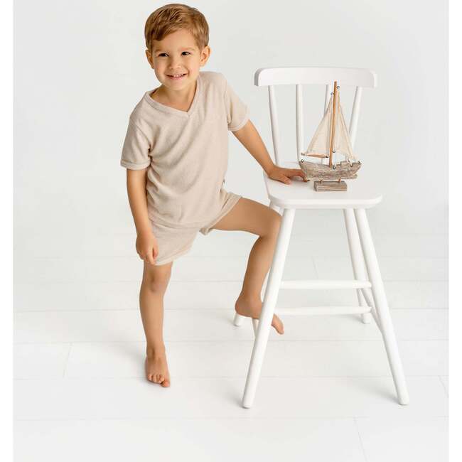 Terry Short Set, Sand - Mixed Apparel Set - 2