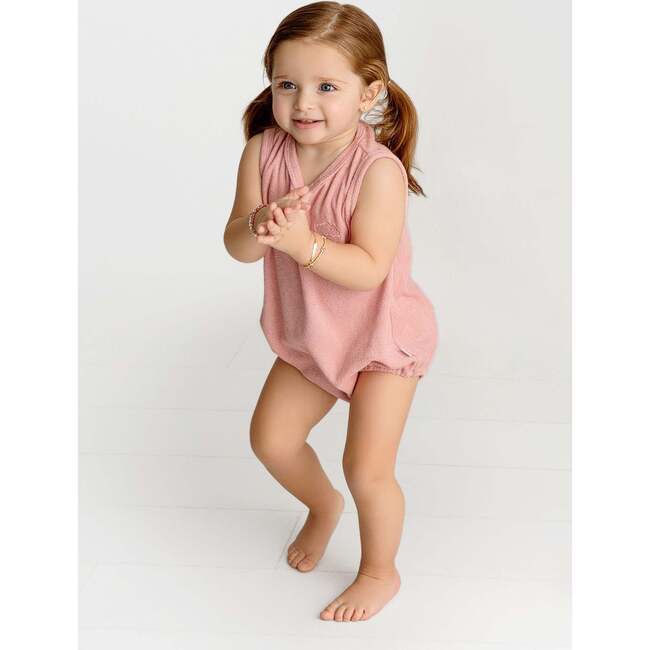 Terry Romper, Pink - Rompers - 3