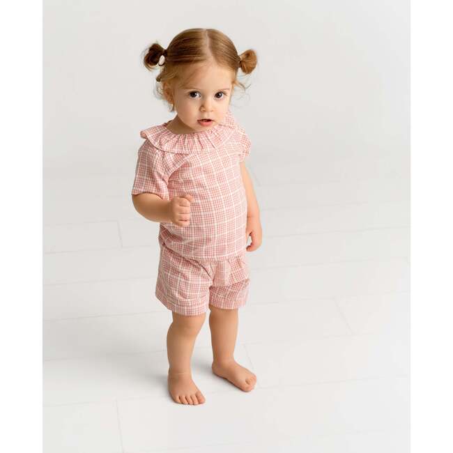 Gingham Set, Pink - Mixed Apparel Set - 3