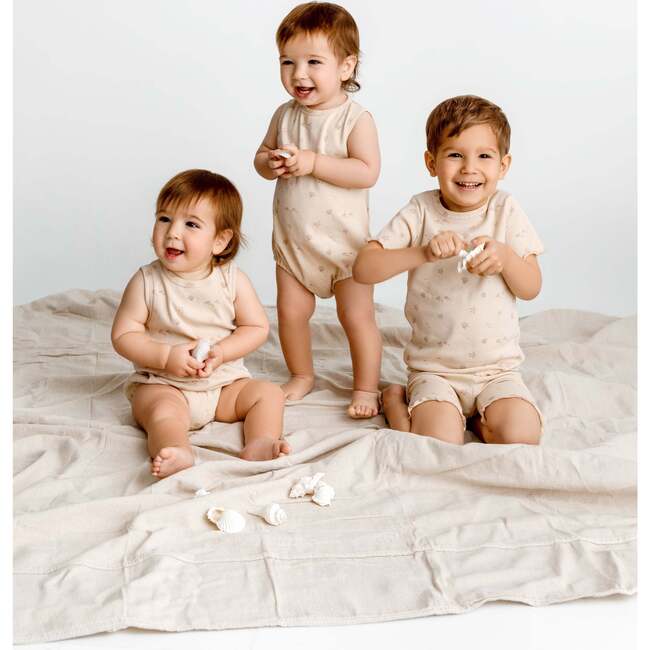 Ribbed Nautical Set, Sand - Mixed Apparel Set - 3