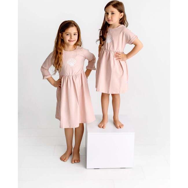 Nautical Graphic Dress, Pink - Dresses - 3