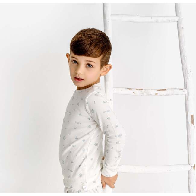 Nautical PJ, Blue - Pajamas - 4
