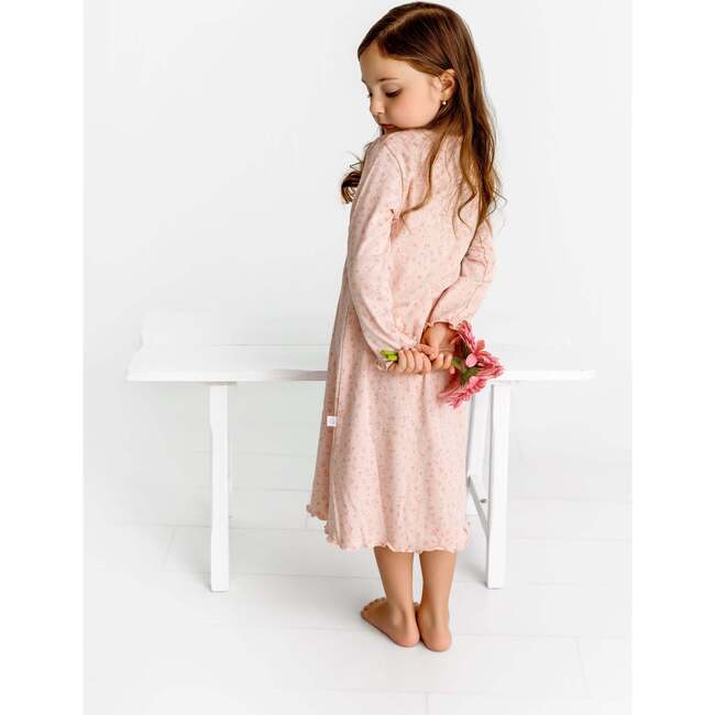 Floral Nightgown, Pink - Nightgowns - 4