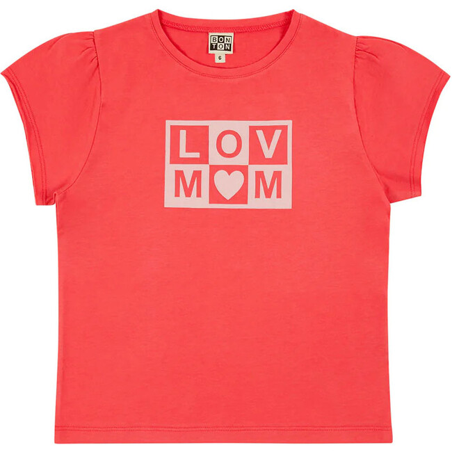 Love Mom T-Shirt, Pink