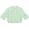 Matt Western Baby Shirt, Green - Shirts - 1 - thumbnail