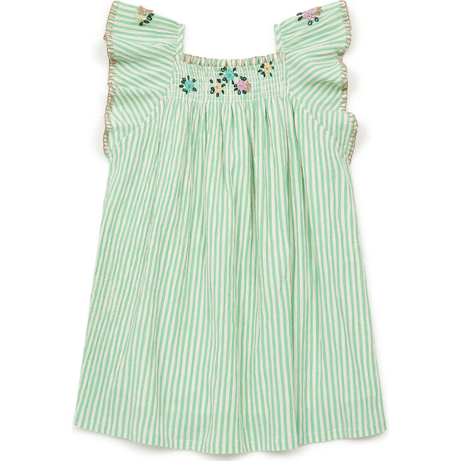 Reveuse Embroidered Dress, Green