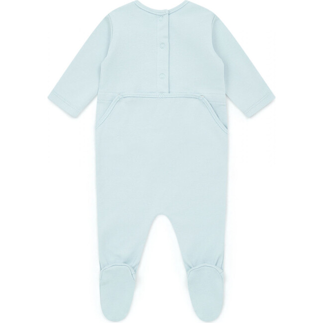 Milk Lover Footed Pajamas, Blue - Footie Pajamas - 2