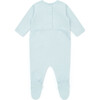 Milk Lover Footed Pajamas, Blue - Footie Pajamas - 2