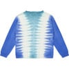 Tie-Dye Pullover Sweater, Blue - Sweaters - 2