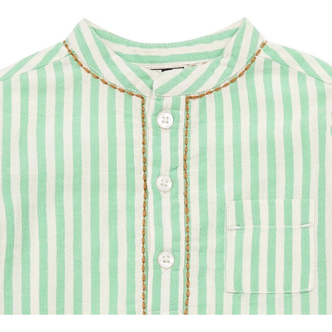 Matt Western Baby Shirt, Green - Shirts - 3