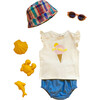 Idole Chambray Bloomers, Blue - Bloomers - 4