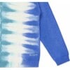 Tie-Dye Pullover Sweater, Blue - Sweaters - 3