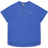 Garou Cotton Shirt, Blue - Shirts - 1 - thumbnail