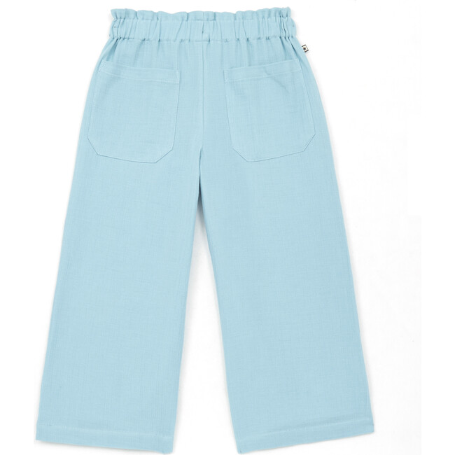 Eve Organic Cotton Pants, Blue - Pants - 1