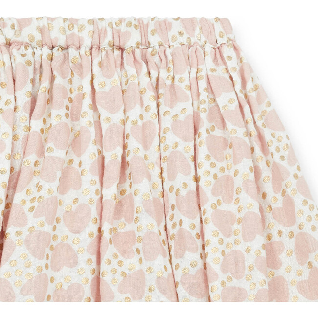 Framboi Heart Skirt, Pink - Skirts - 3