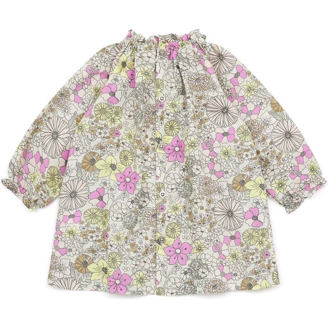 Dahli Magic Flowers Baby Dress, Pink - Dresses - 2