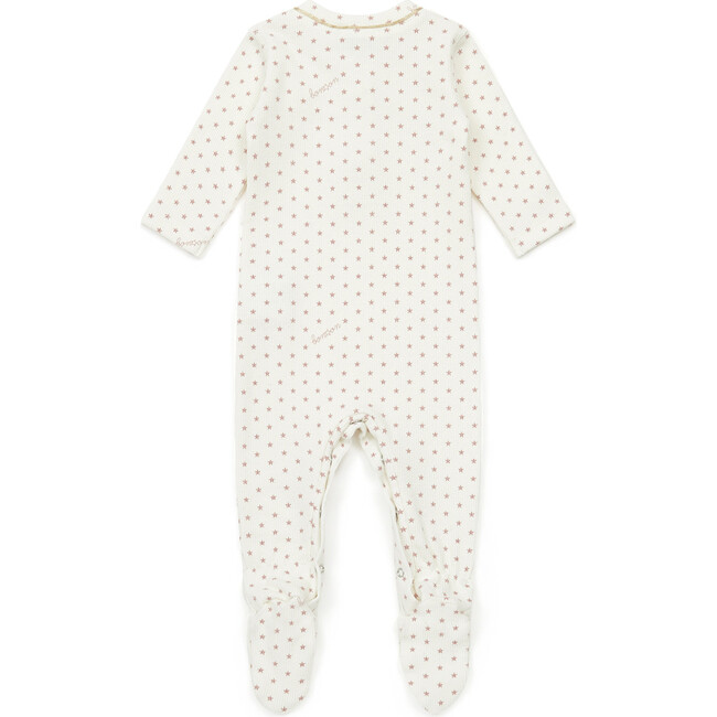 Classic Stars Footed Pajamas, Pink - Pajamas - 2