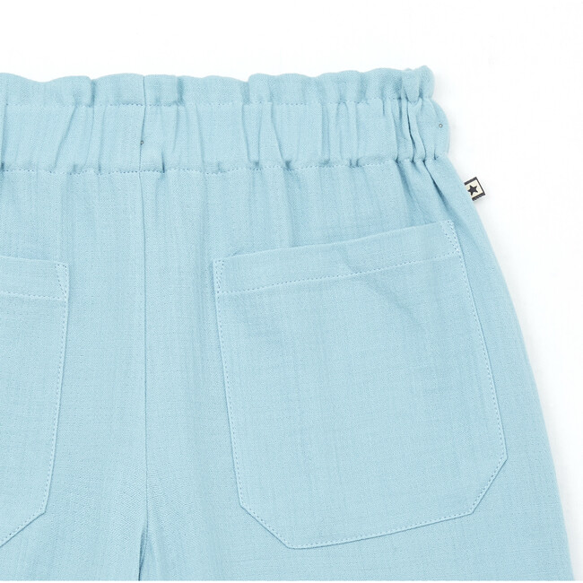 Eve Organic Cotton Pants, Blue - Pants - 3
