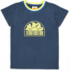 Bonton X Sundek Sunboy T-Shirt, Blue - T-Shirts - 1 - thumbnail