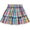 Bali Madras Skirt, Blue - Skirts - 1 - thumbnail