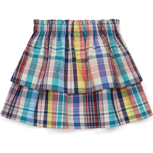 Bali Madras Skirt, Blue - Skirts - 2