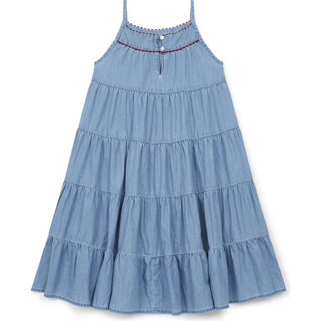 Calypso Chambray Dress, Blue - Dresses - 2