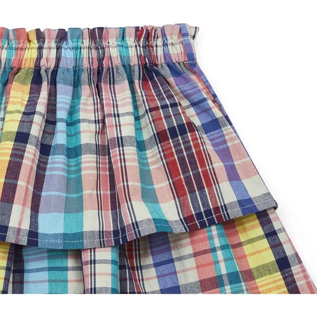 Bali Madras Skirt, Blue - Skirts - 3