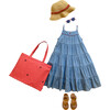 Calypso Chambray Dress, Blue - Dresses - 4