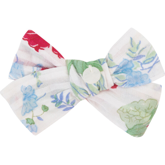Liberty Floral Hair Clip, Red - Hair Accessories - 1