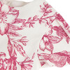 Summer Toile Round Neck Party Dress, Red - Dresses - 3