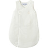 Pointelle Organic Cotton Baby Sleeping Bag, White - Hats - 1 - thumbnail