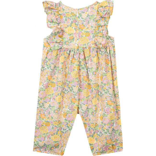 Liberty Smocked Baby Jumpsuit, Pink - Rompers - 2