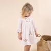 Lace Embroidered Baby Dress, Pink - Dresses - 4