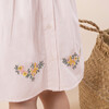 Lace Embroidered Baby Dress, Pink - Dresses - 5