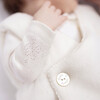 Pointelle Organic Cotton Baby Sleeping Bag, White - Hats - 4