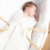 Pointelle Organic Cotton Baby Sleeping Bag, White - Hats - 6