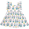 Elsie Ruffle Sleeve Dress, Sunburst Dandelion - Dresses - 1 - thumbnail