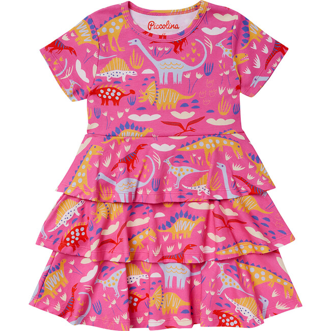 Tiered Crewneck Pull-Over 3-Tier Dress, Paleontology