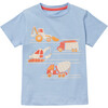 Graphic Crewneck Pull-Over Tee, Construction - T-Shirts - 1 - thumbnail