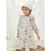 Cuadras Puff Sleeve Dress, Orange Floral - Dresses - 2